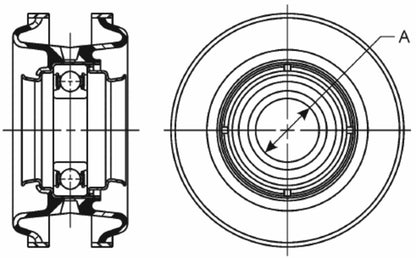 Spicer Drive Shaft Center Support Bearing 211514X