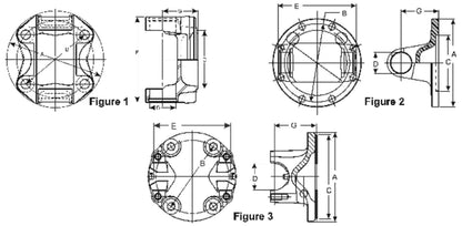 Spicer Drive Shaft Flange Yoke 2-2-1379