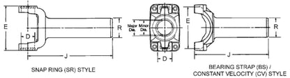 Spicer Drive Shaft Transmission Slip Yoke 2-3-10201X