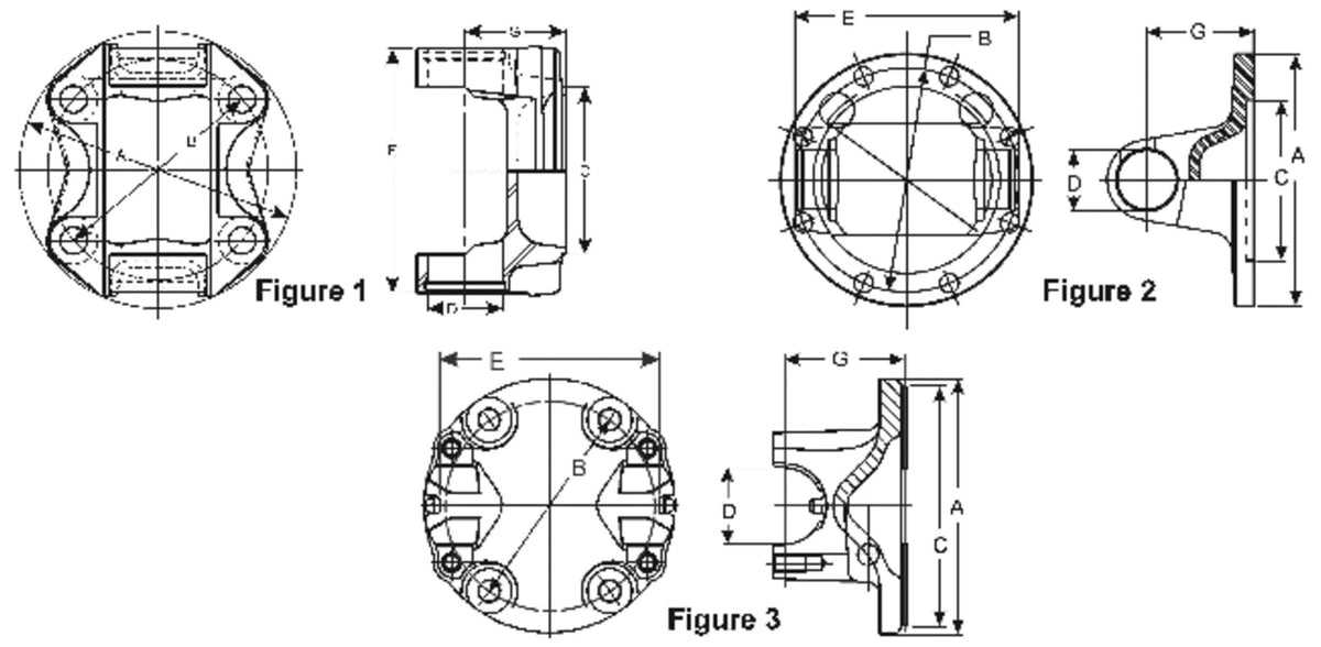 Spicer Drive Shaft Flange Yoke 3-2-809