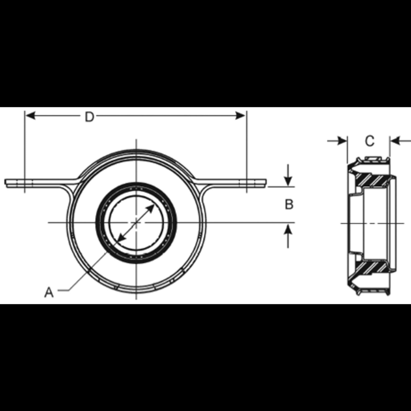 Spicer Drive Shaft Center Support Bearing 5002007