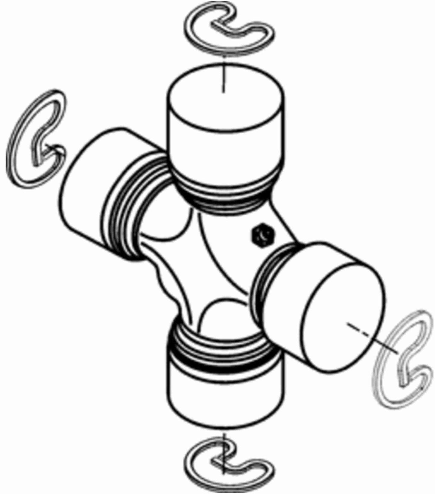 Dana Spicer Chassis Universal Joint 1350 Ser ies OSR 1.188 Cap DAN5-178X