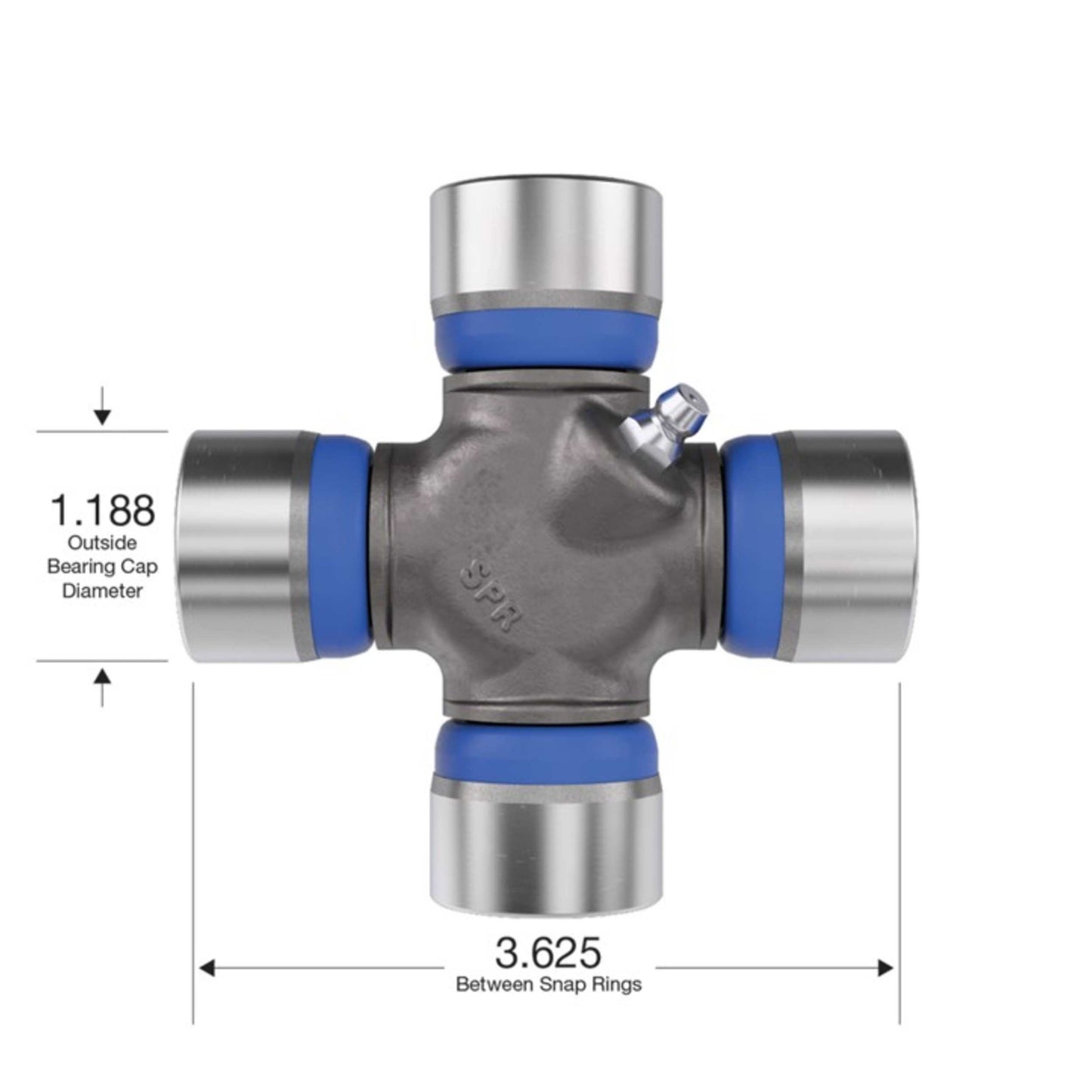Dana Spicer Chassis Universal Joint 1350 Ser ies OSR 1.188 Cap DAN5-178X