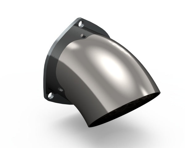 QUICK TIME PERFORMANCE 4in Stainless Turndown Exhaust Exhaust Pipes, Systems and Components main image