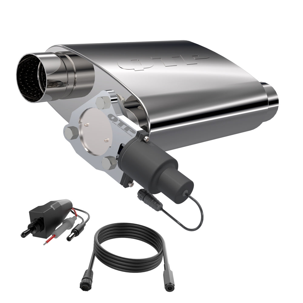 QUICK TIME PERFORMANCE 3in Screamer Twintronic Muffler Exhaust Mufflers and Resonators main image