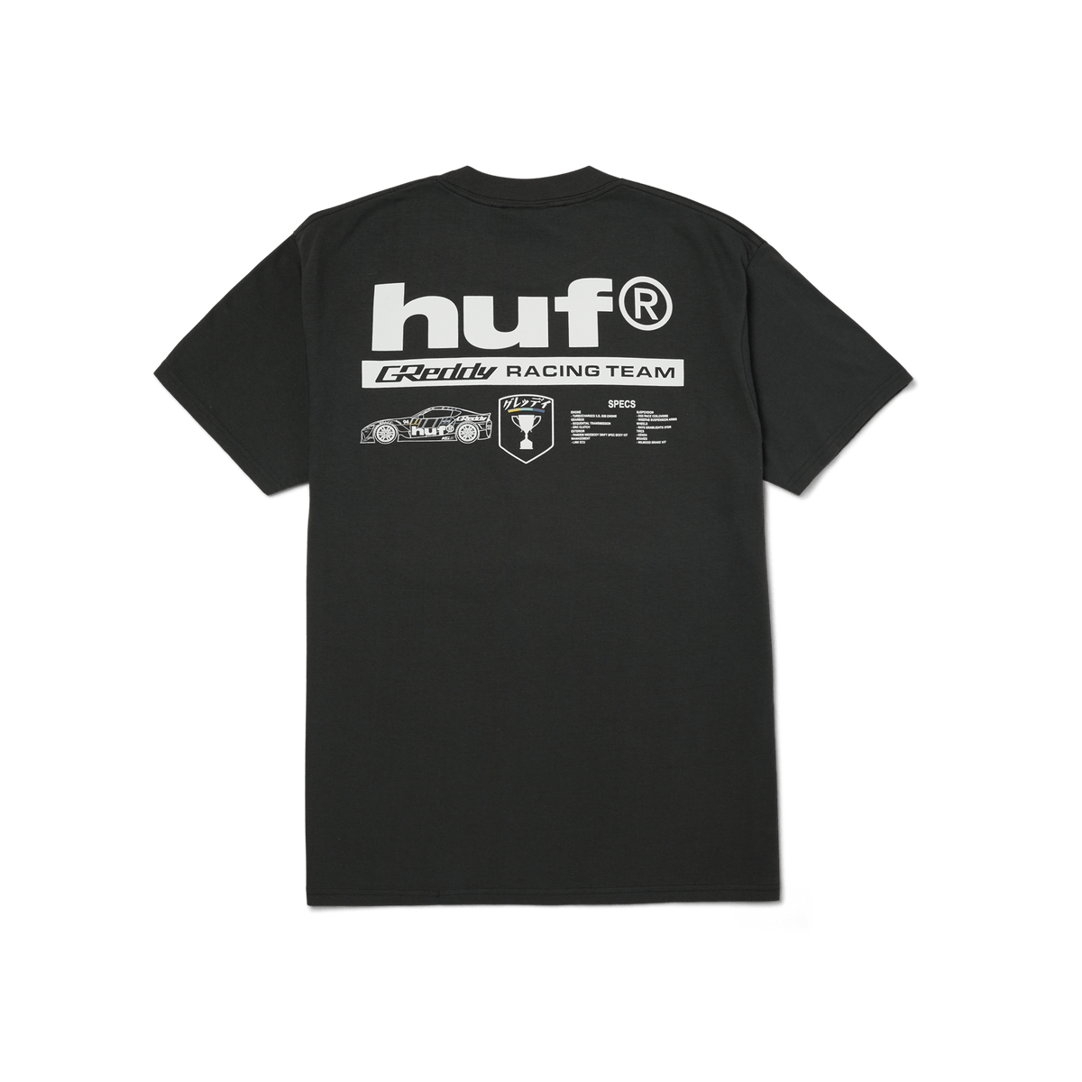 GReddy HUF x GReddy Racing Performance (oversized) Tee - Washed Black