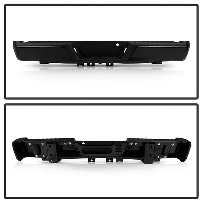 Spyder Styleside 15-20 Ford F150 w/o Parking Sensor Holes & Hitch - Rear Bumper (RB-FF15015-SET-BK) 9947681