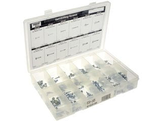 Dorman Autograde Self Drilling Screw Tech Tray with 240 Piece Assortment for General Maintenance 030-165