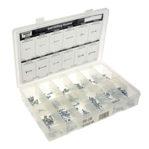 Dorman Autograde Self Drilling Screw Tech Tray with 240 Piece Assortment for General Maintenance 030-165