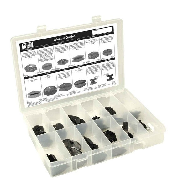 Dorman Autograde Window Guide Tech Tray with 48 Piece Assortment and Visual Reference Guide 030-202