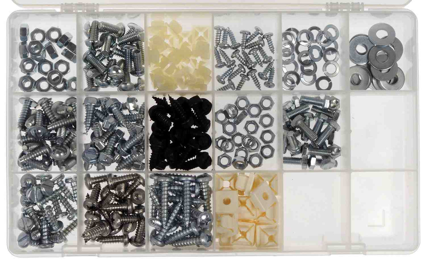 Dorman - Autograde License Plate Fastener Assortment for Automotive Maintenance Tech Trays 030-400