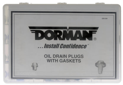 Dorman Autograde Engine Oil Drain Plug Tech Tray with 44 Pieces and Visual Guide 030-539