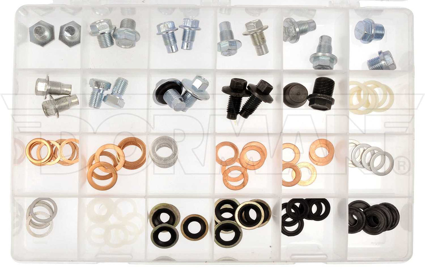 Dorman - Autograde Engine Oil Drain Plug Assortment with Tech Tray for Vehicle Oil Changes 030-548