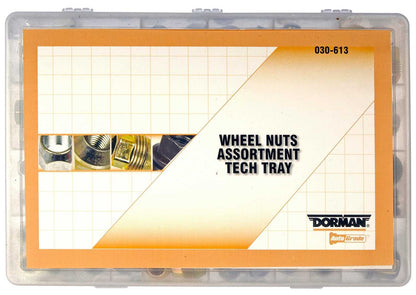 Dorman Autograde Wheel Lug Nut Tech Tray with 24 SKUs and Visual Guide 030-613