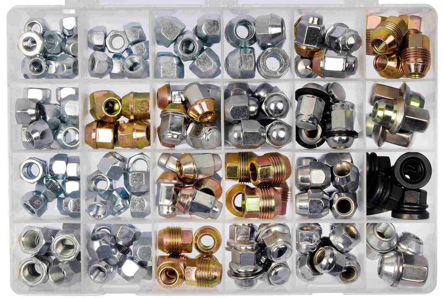 Dorman Autograde Wheel Lug Nut Tech Tray with 24 SKUs and Visual Guide 030-613