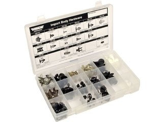 Dorman Autograde Body Retainer Tech Tray with 195 Piece Assortment for Automotive Repair 030-724