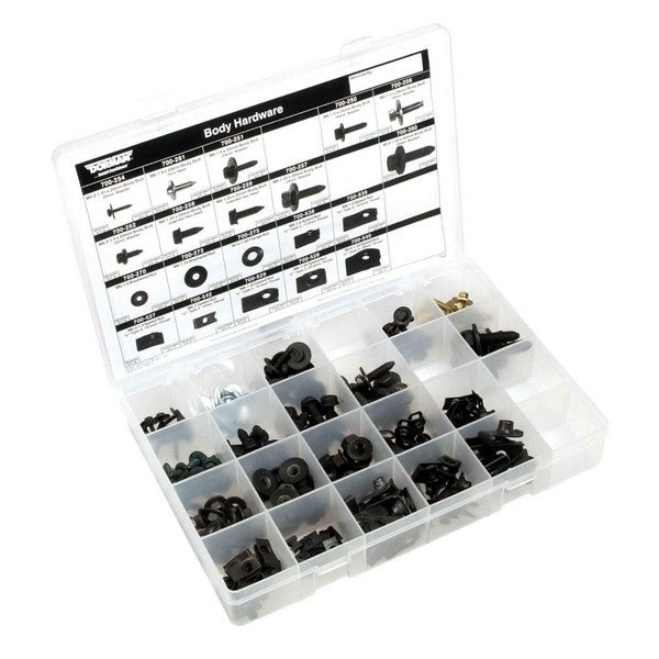 Dorman Autograde Body Hardware Assortment with Metric Bolts and Nuts in Reusable Tray 030-726
