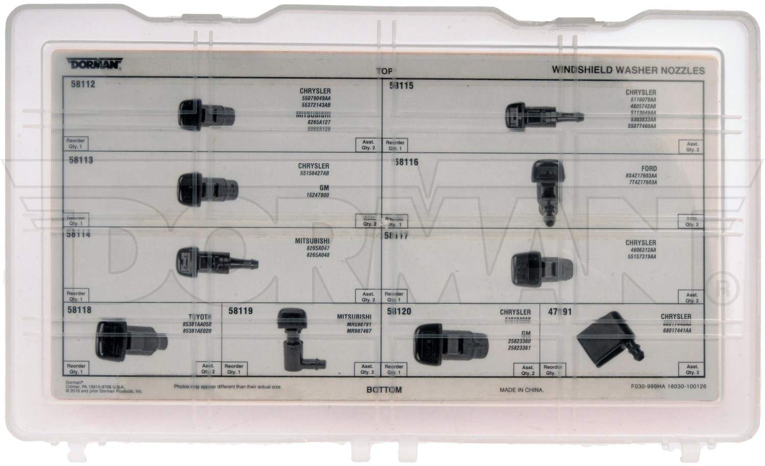 Dorman - HELP WASHER NOZZLE TECH TRAY 030-999