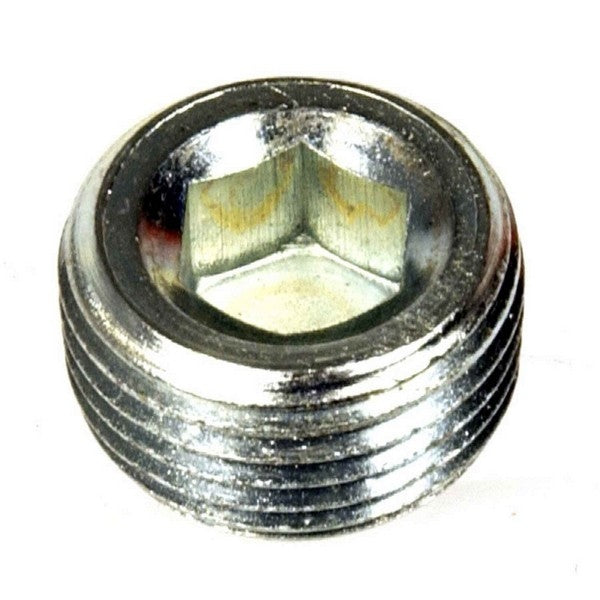 Dorman Fittings, Internal Allen Head Pipe Plug, 3/8 in. NPT, Steel, Cadmium,