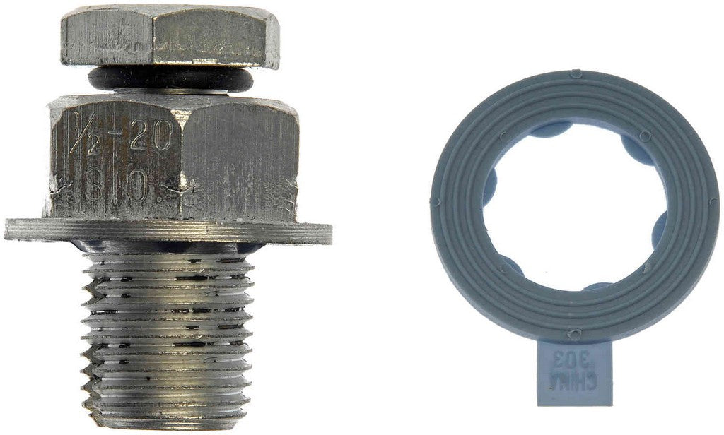 Dorman Autograde Engine Oil Drain Plug Piggyback 1/2-20 S.O., Head Size 3/4 In. 090-035