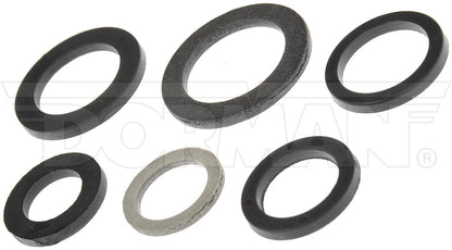 Dorman - Autograde Engine Oil Drain Plug Gaskets Fiber with Visual Reference Guide