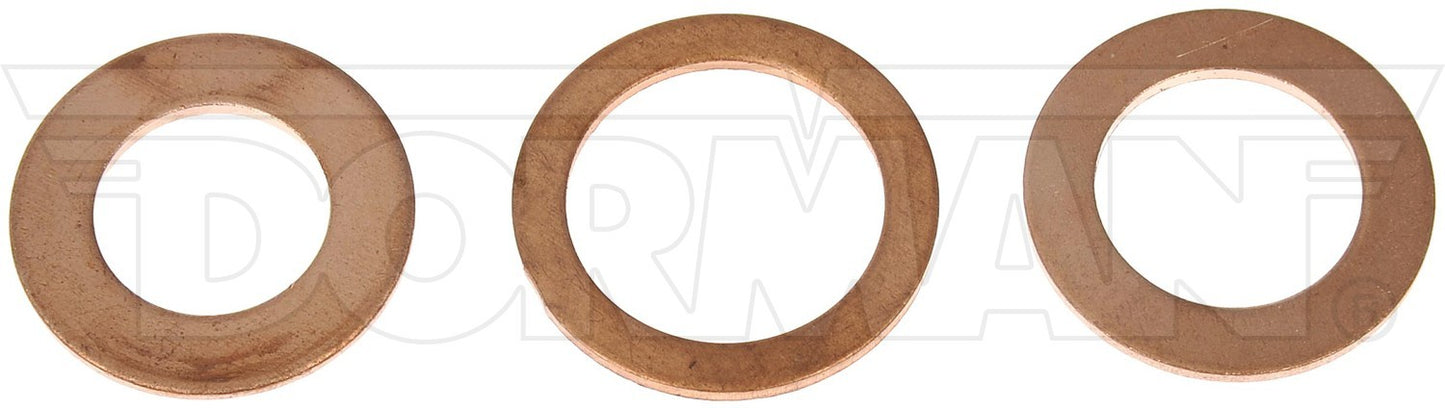Dorman - Autograde Engine Oil Drain Plug Gaskets Copper with Visual Reference Guide for M12 M14 M16.4 097-834CD