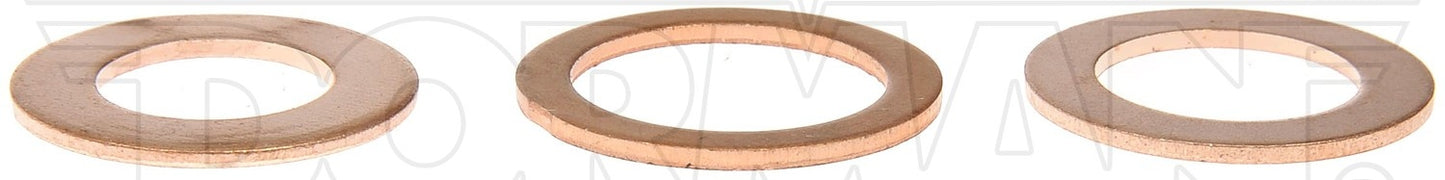 Dorman - Autograde Engine Oil Drain Plug Gaskets Copper with Visual Reference Guide for M12 M14 M16.4 097-834CD