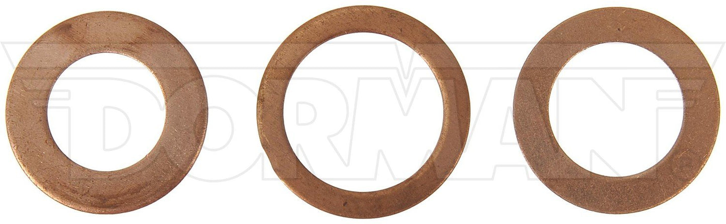 Dorman - Autograde Engine Oil Drain Plug Gaskets Copper with Visual Reference Guide for M12 M14 M16.4 097-834CD