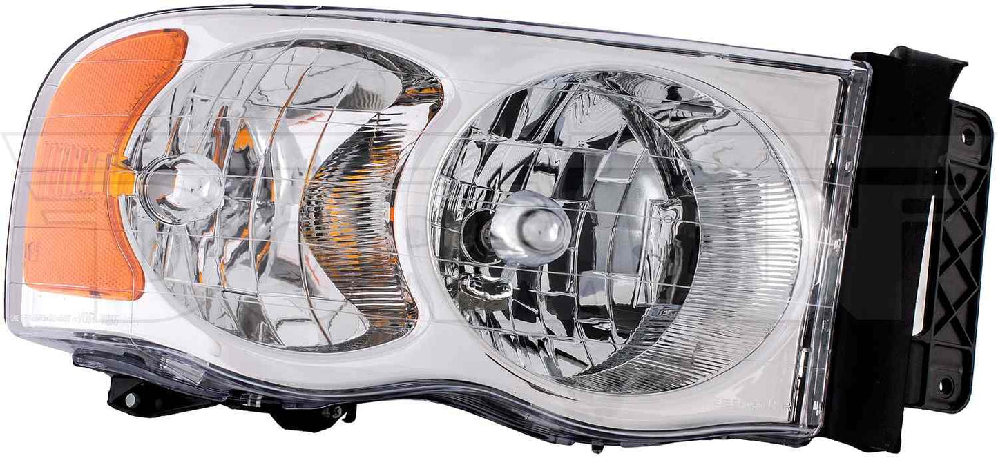 Dorman Headlight Assembly Reverse Engineered for 2005 Dodge Ram 1500 2005-02, 2500 2005-03, 3500 2005-03 1591064
