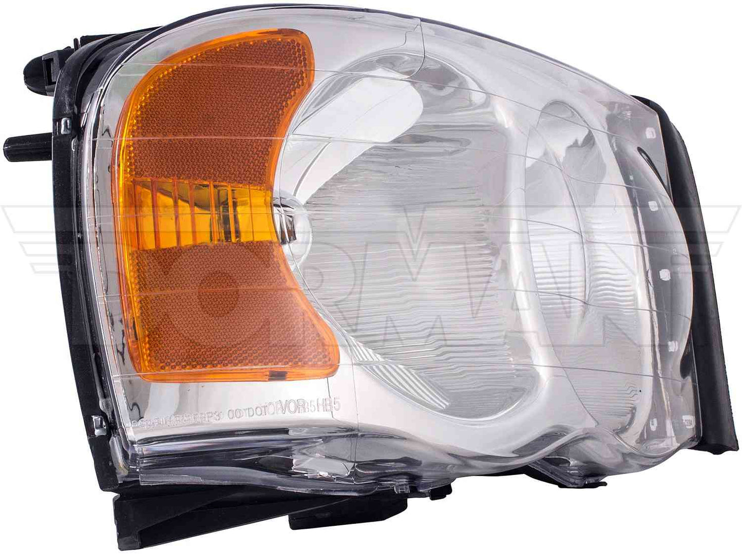 Dorman Headlight Assembly Reverse Engineered for 2005 Dodge Ram 1500 2005-02, 2500 2005-03, 3500 2005-03 1591064