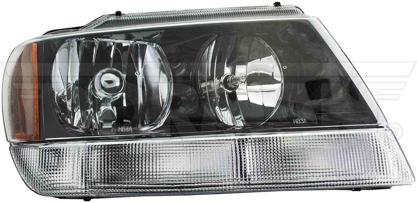 Dorman Headlight Assembly with Easy Installation for 2005-03 Jeep Grand Cherokee 1592105