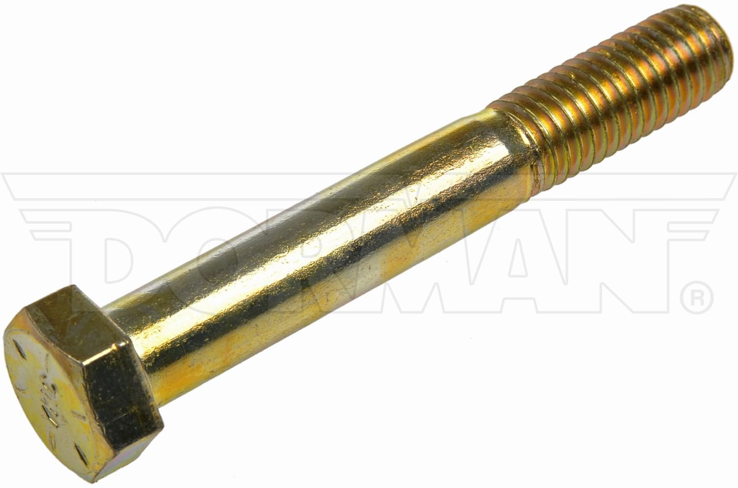 Dorman Bolts, Hex-Head, Grade 8, Zinc Plated, 1/2 in.-13 Thread, 3.500 in. Le