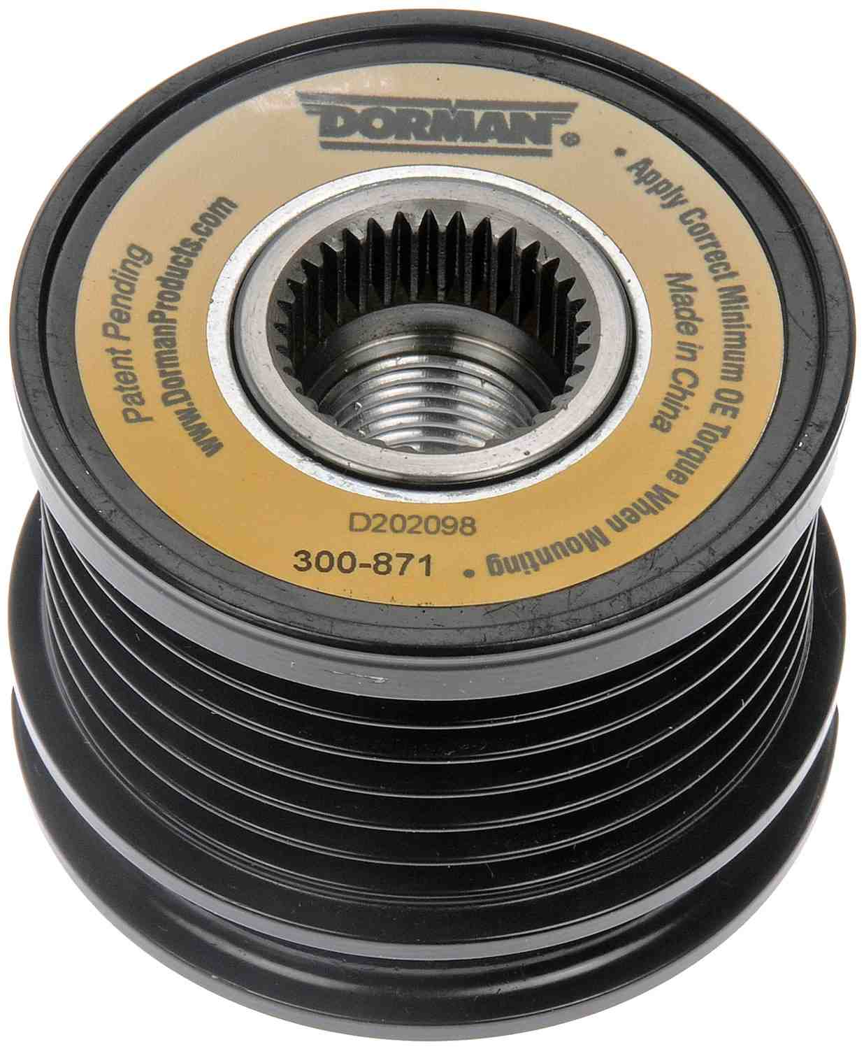 Dorman Alternator Decoupler Pulley