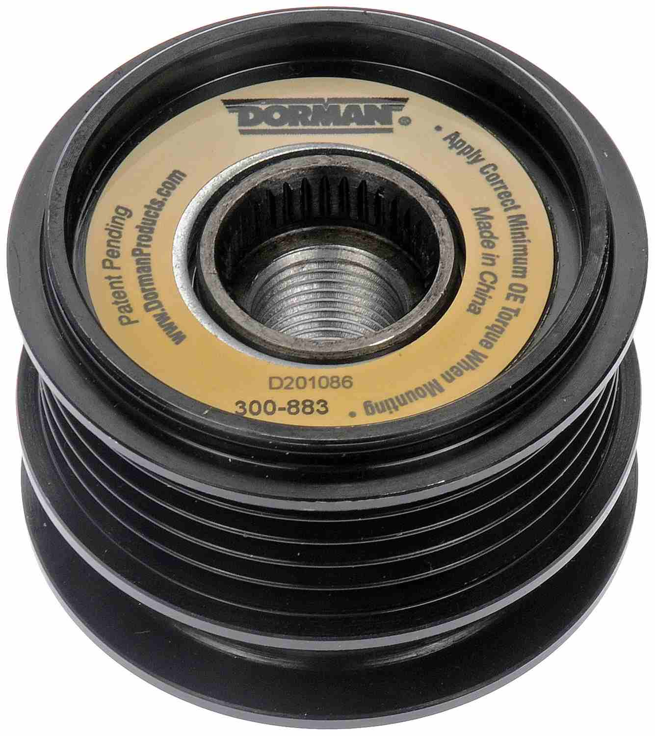 Dorman OE Solutions Alternator Pulley with Clutch for 2010-2015 Volkswagen Jetta, 2011-2010 Volkswagen Golf 300-883