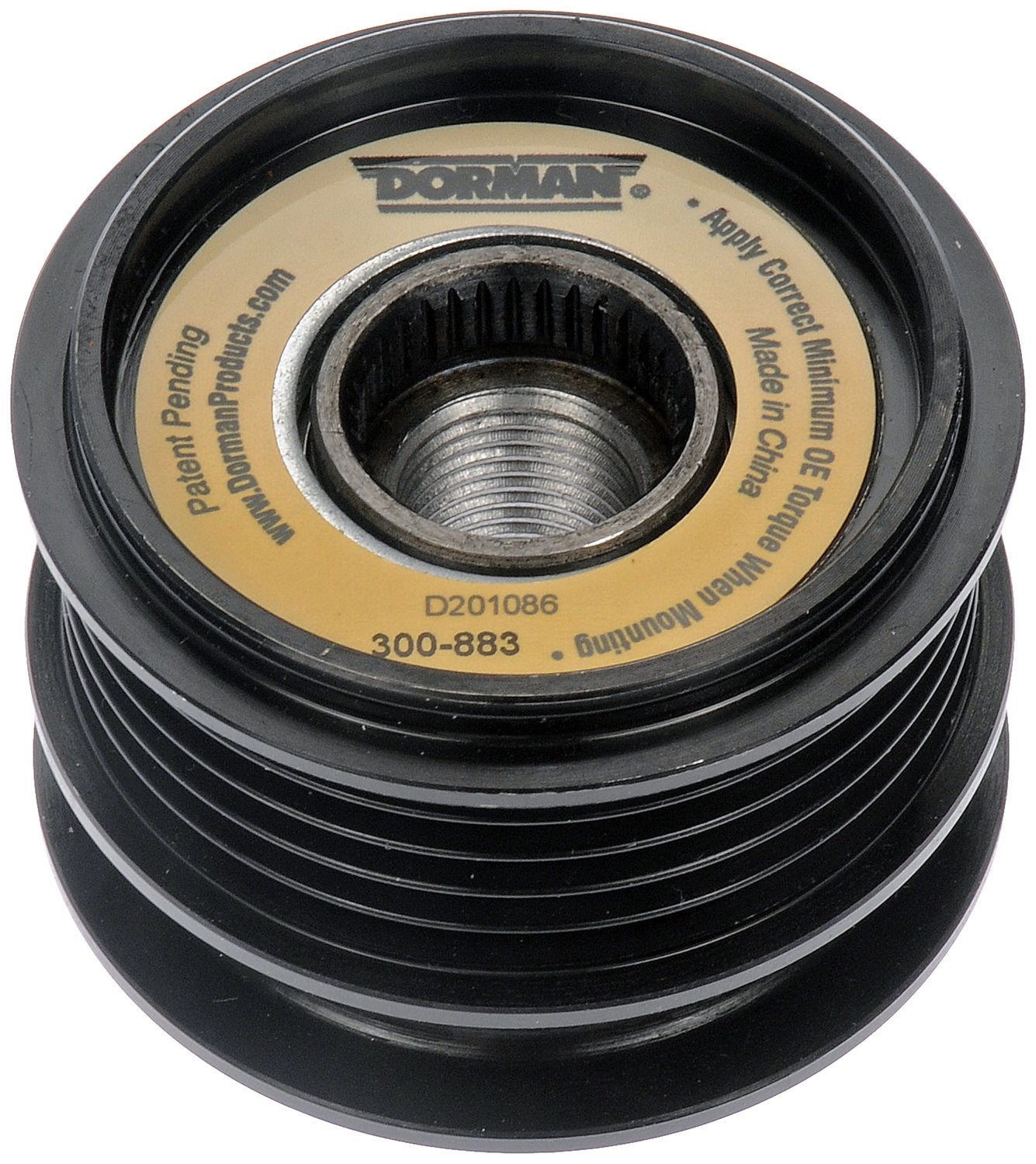 Dorman OE Solutions Alternator Pulley with Clutch for 2010-2015 Volkswagen Jetta, 2011-2010 Volkswagen Golf 300-883