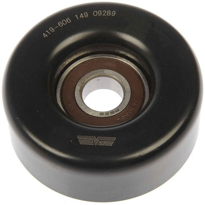 Dorman - TECHoice Accessory Drive Belt Idler Pulley for 1995-1998 GM, 2000-1990 Ford, 2002-1998 Honda, 2004-1998 Isuzu, 1999-1998 Nissan 419-606