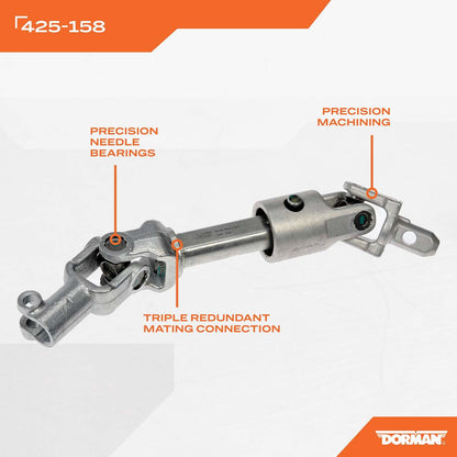 Dorman - OE Solutions Lower Steering Shaft Corrosion Resistant with Salt Spray Testing for 2013-2016 Chevrolet Impala Limited 425-158