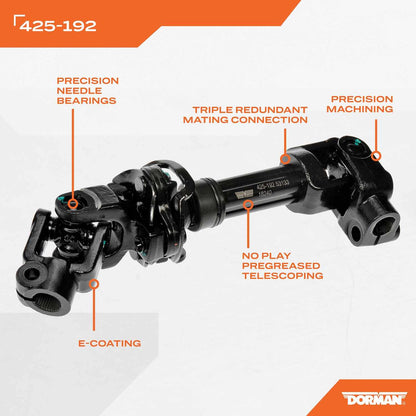 Dorman - OE Solutions Lower Intermediate Steering Shaft with Corrosion Resistant for 2003-2006 Chevrolet GMC 425-192