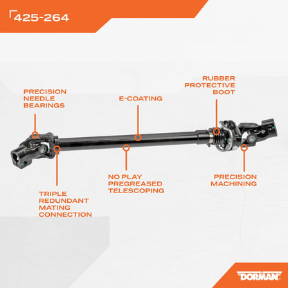 Dorman Steering Shaft Intermediate with Corrosion Resistance for 1995-2002 Dodge Ram 1500/2500/3500 425-264