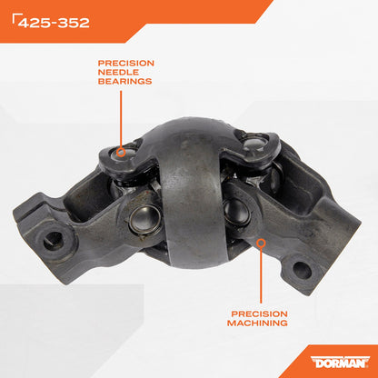 Dorman - OE Solutions Steering Shaft Universal Joint with Sealed Bearings for 1997-2018 Ford 425-352