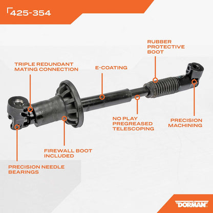 Dorman - OE Solutions Steering Shaft with Corrosion Resistant for 1997-2004 Ford 425-354