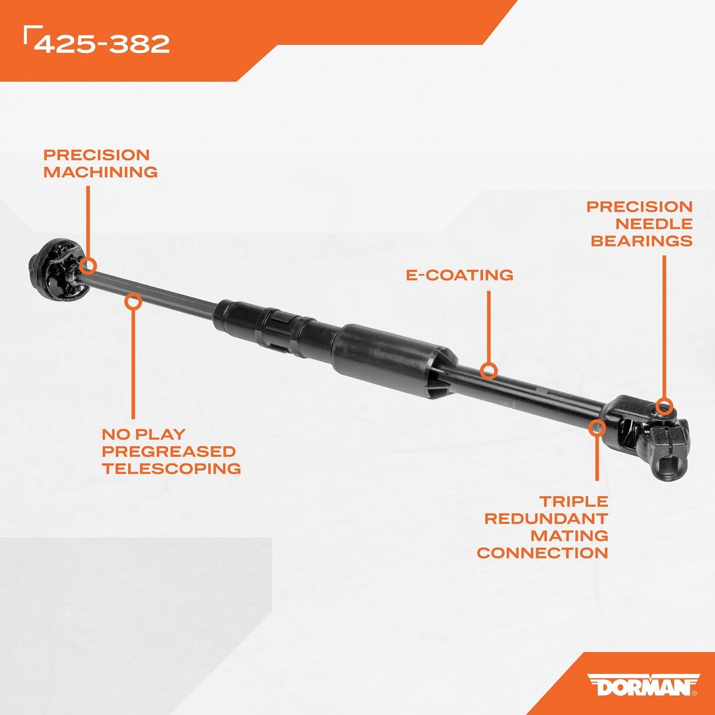 Dorman - OE Solutions Lower Steering Shaft Corrosion Resistant for 1999-2007 Ford 425-382