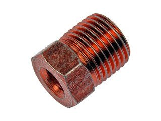 Dorman - Autograde Brake Hydraulic Line Adapter Oversize Tube Nut Steel Red 3/16 in x 7/16 in x 24 490-301