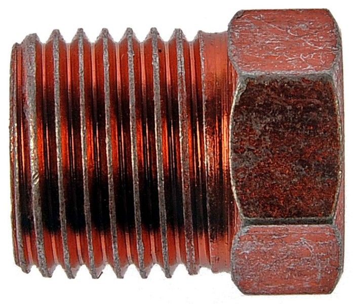 Dorman - Autograde Brake Hydraulic Line Adapter Oversize Tube Nut Steel Red 3/16 in x 7/16 in x 24 490-301