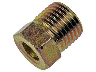 Dorman - Autograde Brake Hydraulic Line Adapter Oversize Tube Nut Steel Gold 1/4 in x 1/2 in x 20 490-305