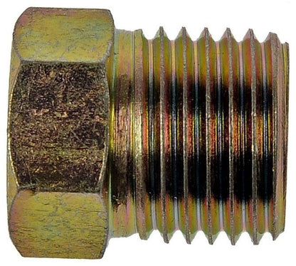 Dorman - Autograde Brake Hydraulic Line Adapter Oversize Tube Nut Steel Gold 1/4 in x 1/2 in x 20 490-305