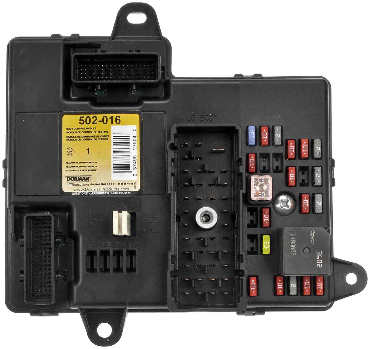 Dorman - OE Solutions REMANUFACTURED BODY CONTROL MODULE 502-016