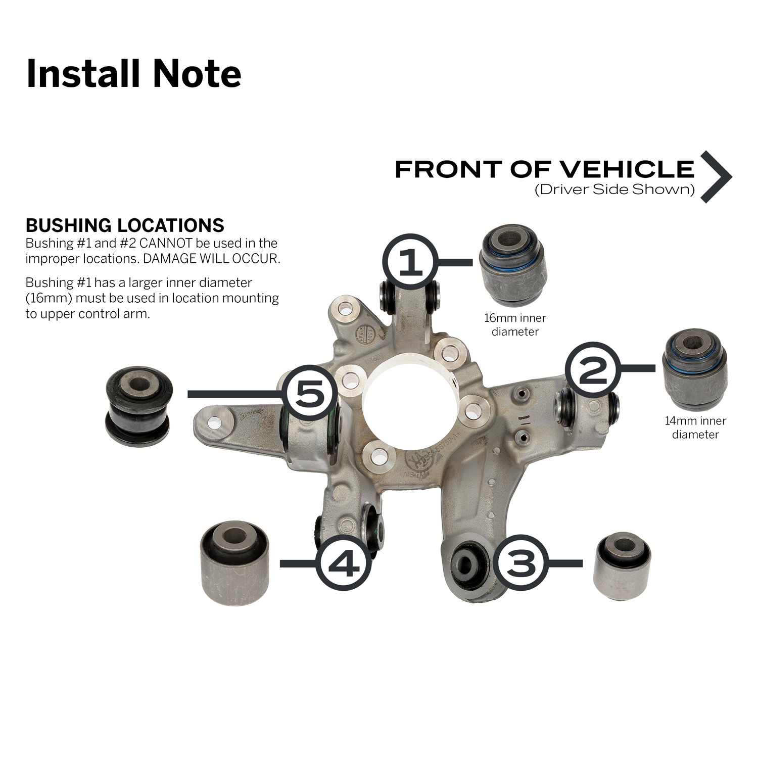 Dorman - OE Solutions KNUCKLE BUSHING KIT 523-318