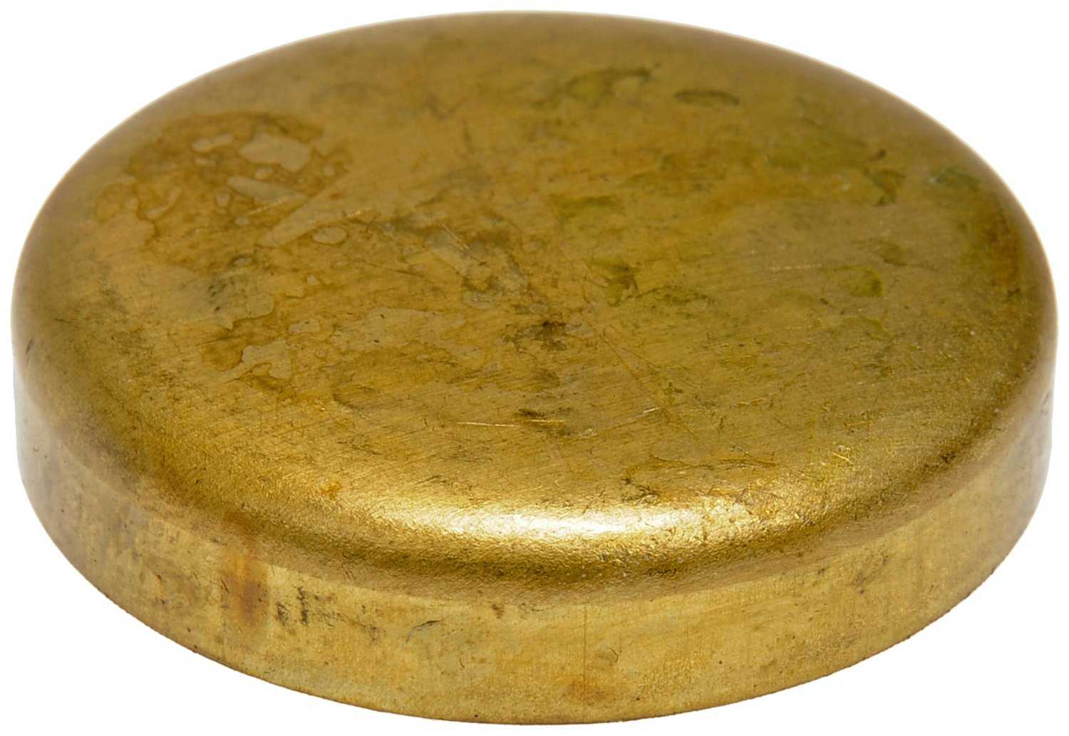 Dorman Freeze Plugs, Brass, 1.766 in. Diameter, Cadillac, Chevy, Ford, Lincol