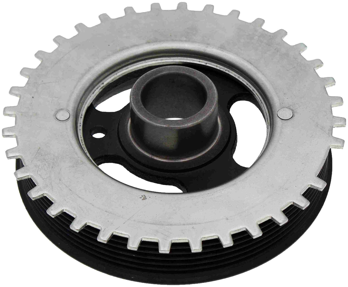 Dorman Engine Harmonic Balancer Assembly with Stress‑Resistant Rubber Bond for 2013 Ford 2013-01 Mazda 2010-01 Mercury 2008-05